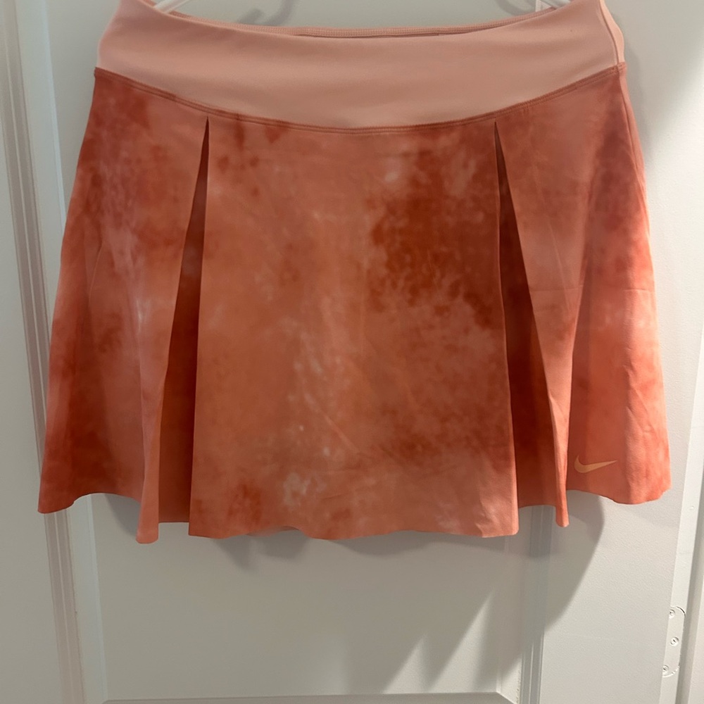Nike Women's Orange / pink tie dye tennis or golf skort Skirt